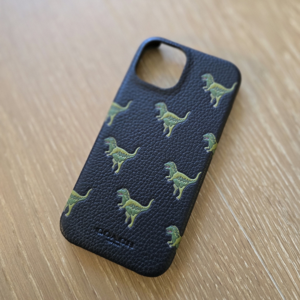 Coach Leather Slim Wrap Signature Repeat Rexy - iphone 13